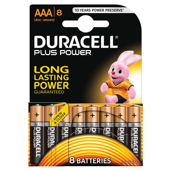 Duracell MN2400B8 husholdningsbatteri Engangsbatteri AAA Alkaline