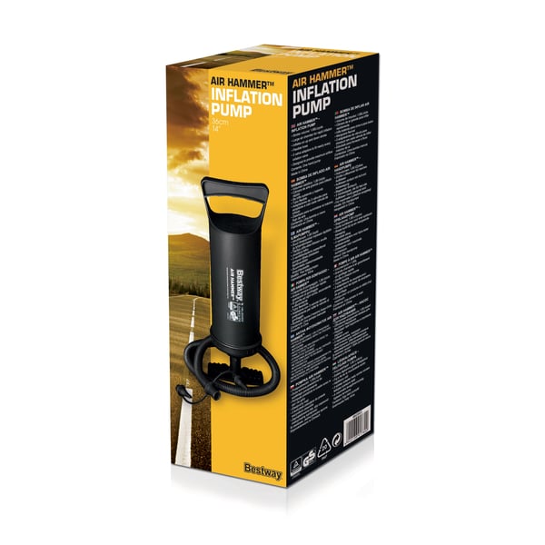 Bestway 62003 håndholdt luftpumpe Sort Gulv luftpumpe