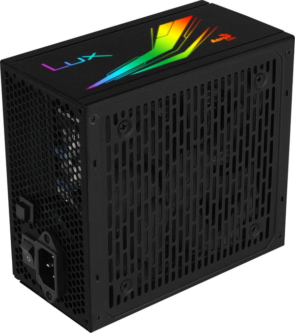 Aerocool LUX RGB 650M virtalähdeyksikkö 650 W 20+4 pin ATX Musta