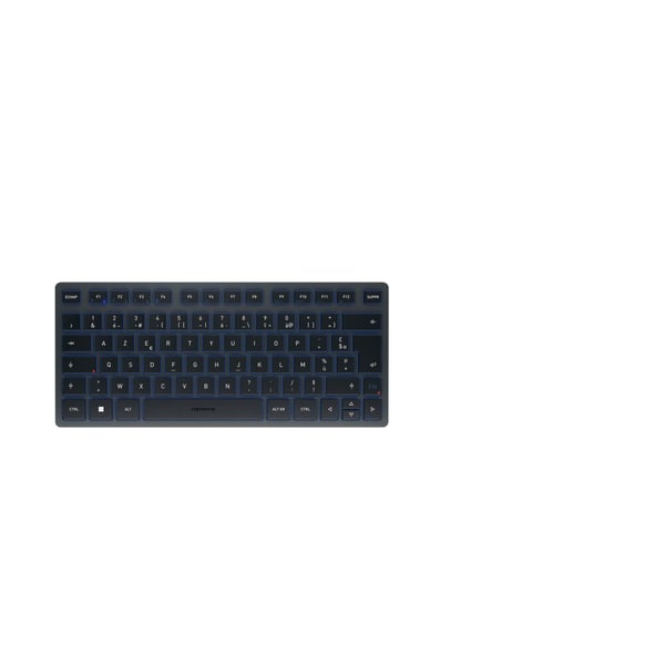CHERRY KW 7100 MINI BT tangentbord Universal Bluetooth AZERTY Fransk Blå