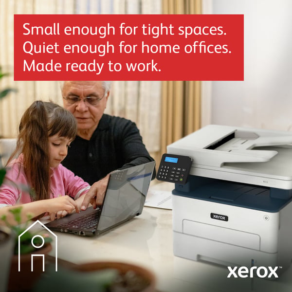 Xerox B225 A4 34 ppm trådlös dubbelkopiering/utskrift/scanning PS3 PCL5e/6 ADF 2 magasin Totalt 251 ark