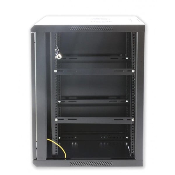 Techly I-CASE EW-2012BKL rack 12U Väggmonterad rack Svart