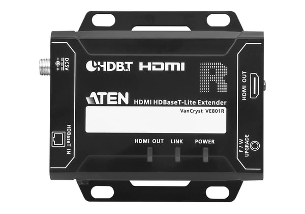 ATEN VE801R AV-signaalin jatkaja AV-vastaanotin Musta