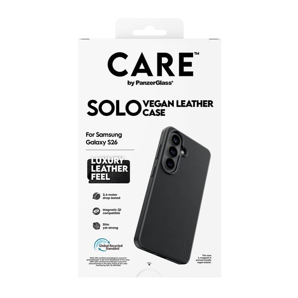 PanzerGlass CARE™ by ® Solo Case Sort m. Qi Samsung Galaxy S26