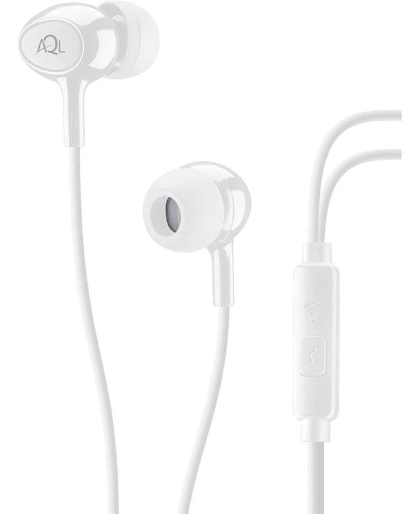 AQL ACOUSTICW hörlur och headset Kabel I öra Samtal/musik Vit