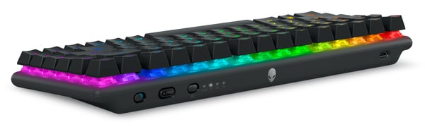 Dell Alienware Pro Trådlöst Gamingtangentbord - Tangentbord - 75% - kompakt TKL - AlienFX Per-Key RGB / 1