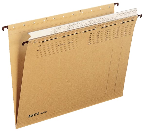 Leitz Alpha hængemappe Pap A4 Brun