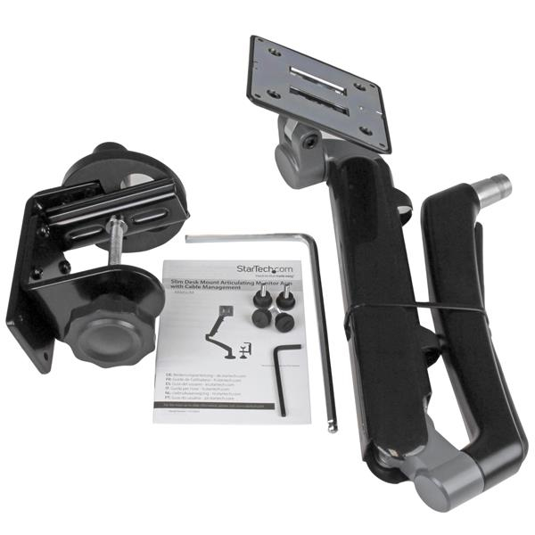 StarTech.com ARMSLIM skærmbeslag og -stativer 86,4 cm (34") Skrivebord Sort