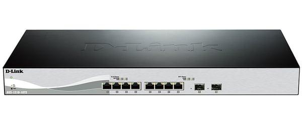 D-Link DXS-1210-10TS hanterad L2/L3 10G Ethernet (100/1000/10000) 1U Svart, Silver