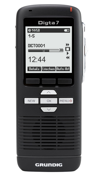 Grundig Digta 7 Intern hukommelse & flash kort Sort