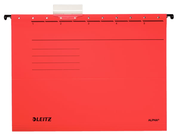 Leitz Alpha hængemappe Pap A4 Rød