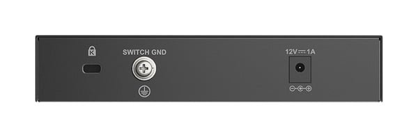 D-Link DMS-108\B Ohanterad 2.5G Ethernet (100/1000/2500) Skrivbord Svart