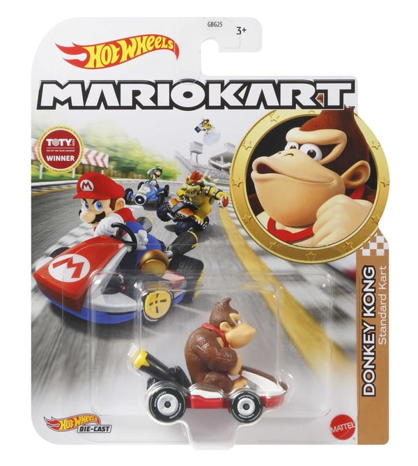 Hot Wheels Mario Kart MarioKart Donkey Kong and Standard Kart