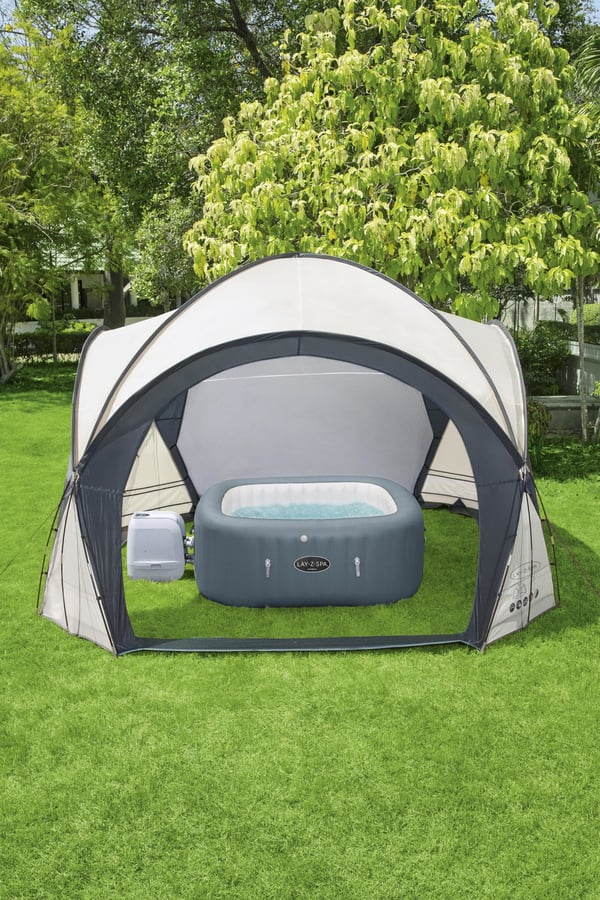 Bestway 60305 havetelt 3,9 x 3,9 m Sort, Grå Stof