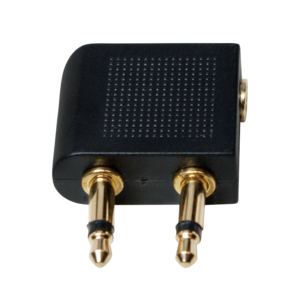 LogiLink CA1089 kabel kønsskifter 2x 3.5mm 1x 3.5mm Sort
