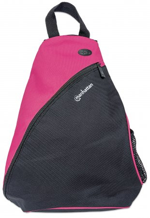 Manhattan Dashpack reppu Musta, Vaaleanpunainen PVC-muovi, Polyesteri