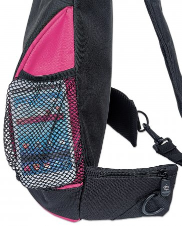 Manhattan Dashpack reppu Musta, Vaaleanpunainen PVC-muovi, Polyesteri