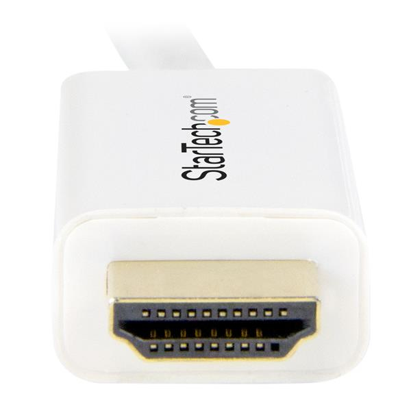 StarTech.com MDP2HDMM2MW videokaapeli-adapteri 2 m Mini DisplayPort HDMI-tyyppi A (vakio) Valkoinen