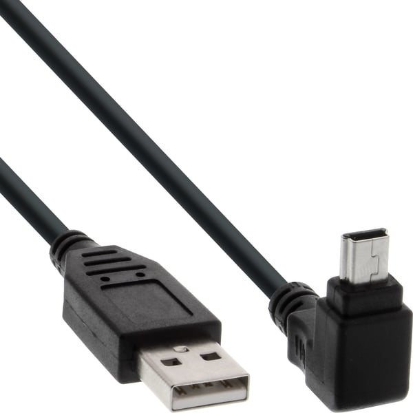 InLine 34130 USB-kabel USB 2.0 3 m USB A Mini-USB B Sort
