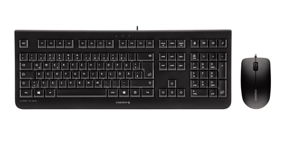 CHERRY DC 2000 tangentbord Mus inkluderad Universal USB Spansk Svart