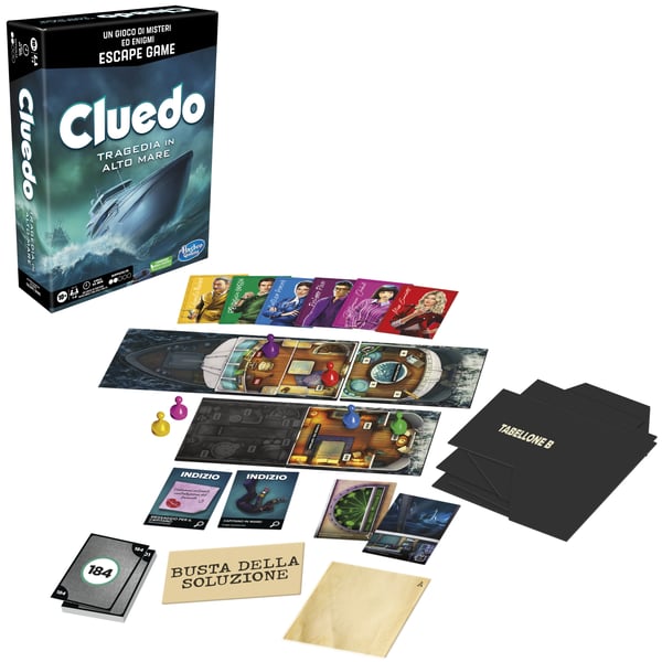 Hasbro Gaming Clue Sabotage on the High Seas 60 min Lautapeli Salapoliisi
