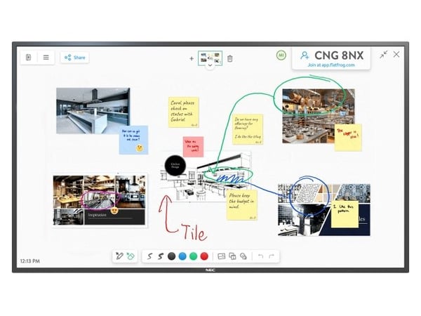 NEC MultiSync M551 Interaktivt fladpanel 139,7 cm (55") LCD 500 cd/m² 4K Ultra HD Sort Berøringsskærm 24/7