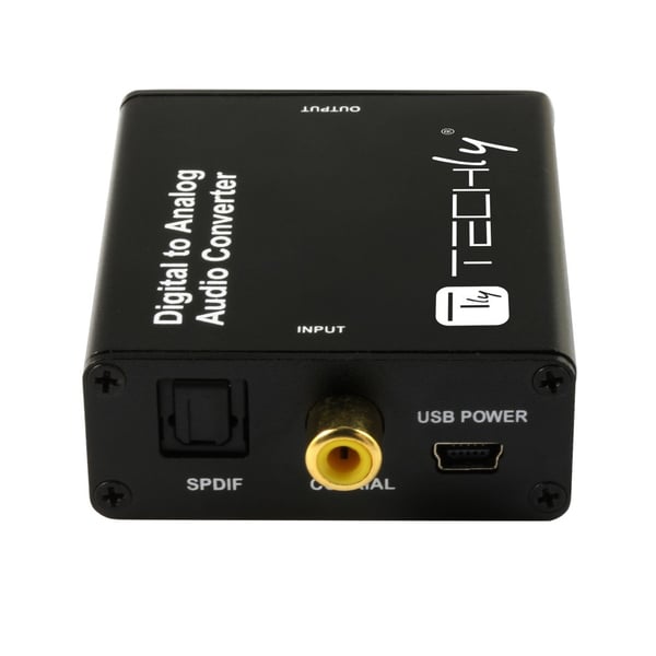 Techly IDATA SPDIF-9 ljudomvandlare Svart
