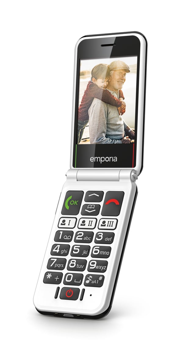Emporia SIMPLICITYglam.4G 7,11 cm (2.8") 106 g Sort Senior telefon