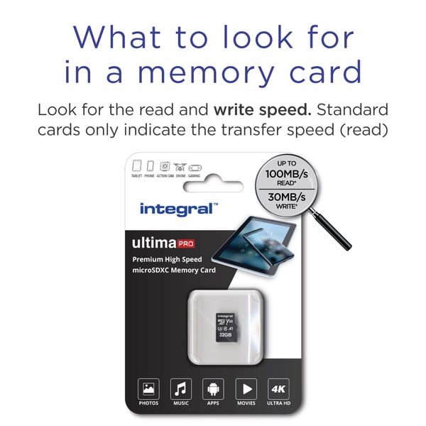 Integral INMSDH32G-100/70V30 hukommelseskort 32 GB MicroSDHC UHS-I Klasse 10