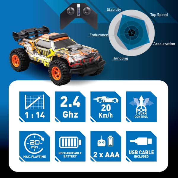 Exost TE20696 Radio-kontrolleret (RC) model Buggy Elektrisk motor 1:14