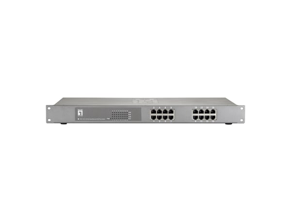 LevelOne FEP-1612W120 verkkokytkin Fast Ethernet (10/100) Power over Ethernet -tuki Harmaa