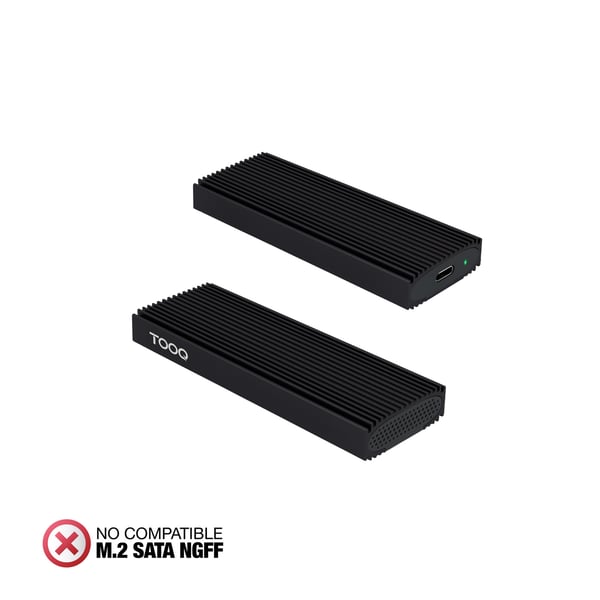 TooQ TQE-2230B Hölje för lagringsenheter SSD-inkapsling Svart M.2