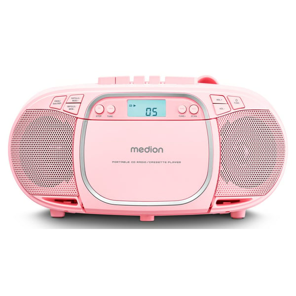 MEDION LIFE E66476 Kannettava kasettisoitin 1 soitin(ta) Vaaleanpunainen