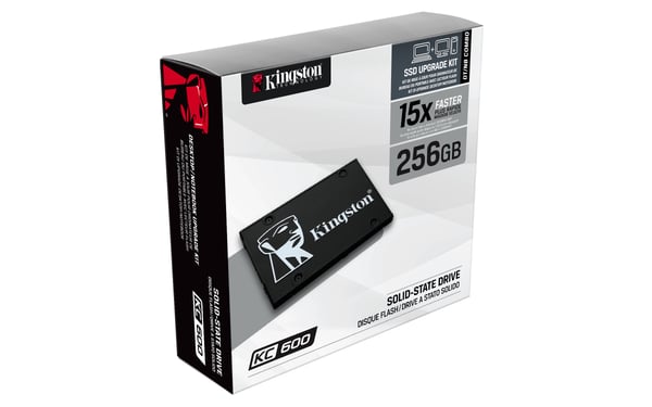 Kingston KC600 - SSD - krypterad - 256 GB - intern - 2.5\" (6.4 cm)