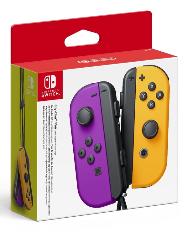 Nintendo Joy-Con Svart, Orange, Lila Bluetooth Spelplatta Analog / Digital Nintendo Switch