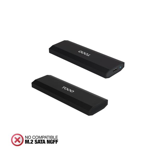 TooQ TQE-2231B tallennusaseman kotelo SSD-kotelo Musta M.2