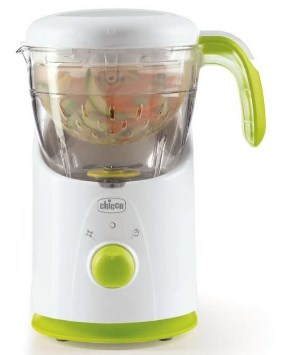 Chicco Easy Meal höyrykeitin 1 kori(a) Vapaasti seisova 500 W Vihreä, Valkoinen