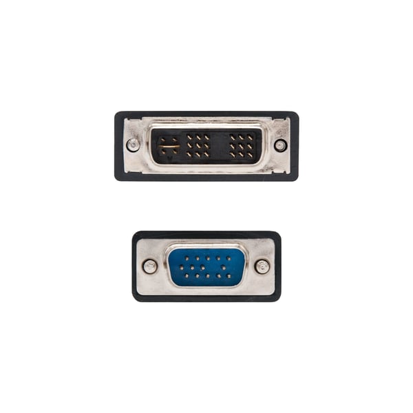 Nanocable DVI - VGA, 5m VGA (D-Sub) Musta