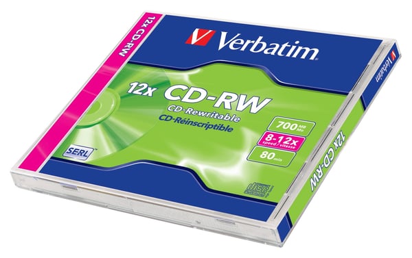 Verbatim 43147 blank CD CD-RW 700 MB 10x 1 stk
