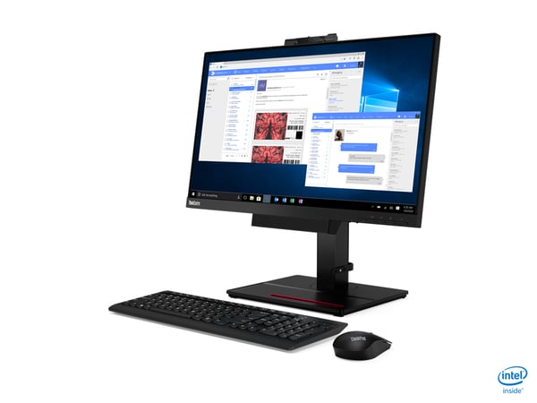 Lenovo ThinkCentre Tiny-In-One computerskærm 60,5 cm (23.8") 1920 x 1080 pixel Fuld HD LED Sort