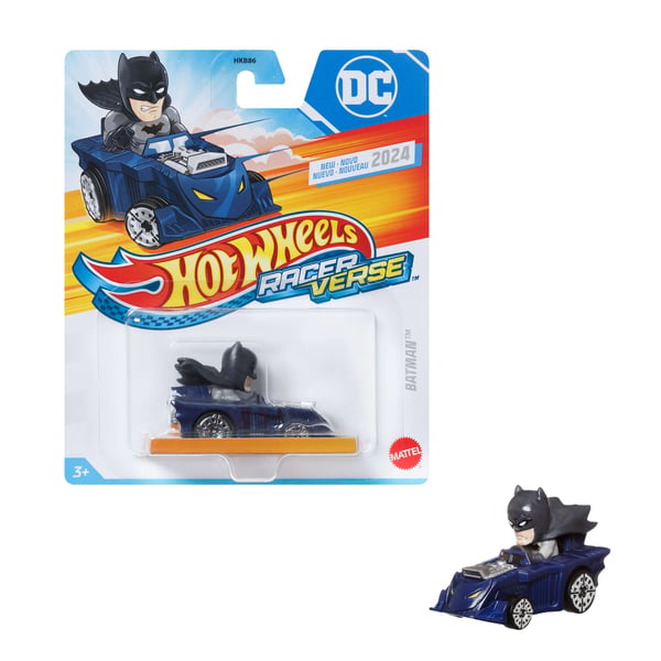 Hot Wheels Racer Verse RacerVerse-metalstøbt køretøj med chauffør, der er en popkulturkarakter (design kan variere)