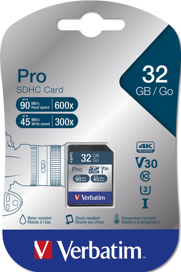 Verbatim Pro 32 GB SDHC UHS Klasse 10