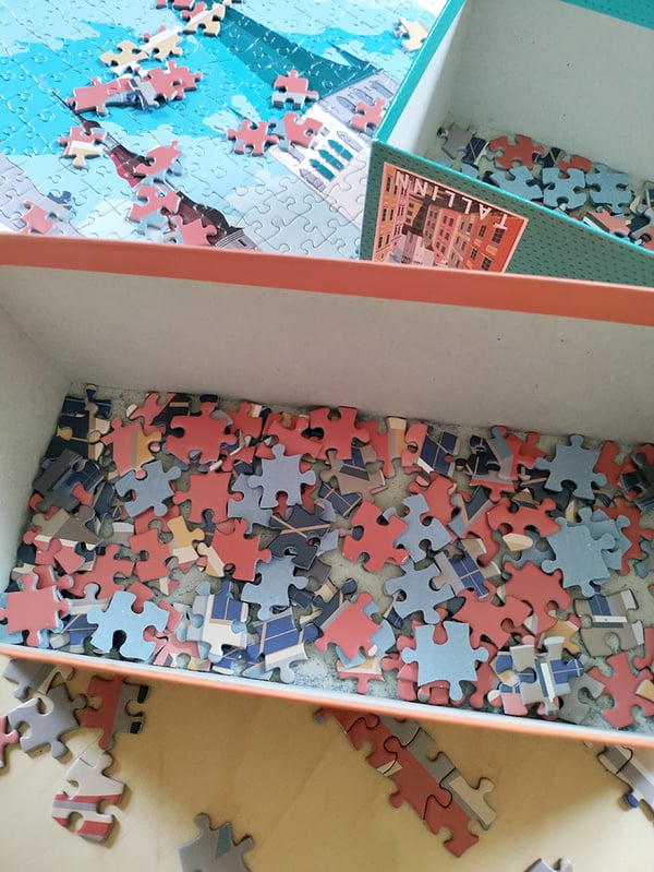 Tactic Puzzle Lovers Vintage Posters Tallinn 1000 pcs puzzle