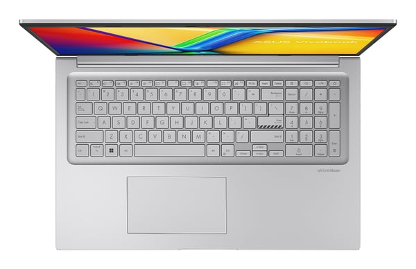 ASUS Vivobook 17 X1704VA-AU1116 Intel Core 5 120U Laptop 43,9 cm (17.3") Fuld HD 8 GB DDR5-SDRAM 512 GB SSD Wi-Fi 6 (802.11ax) Sølv QWERTZ Tysk