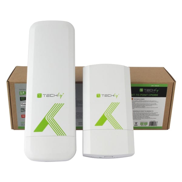 Techly I-WL-CPE880 WLAN adgangspunkt 300 Mbit/s Hvid Strøm over Ethernet (PoE)