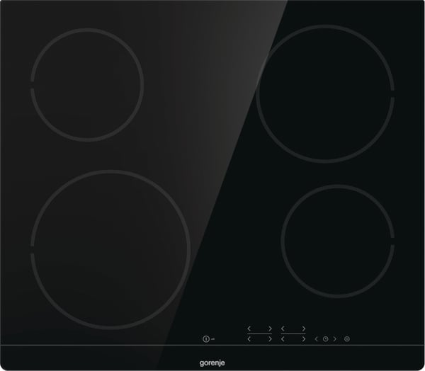 Gorenje ECT641BSC Musta Kiinteä 60 cm Keraaminen 4 alue(tta)