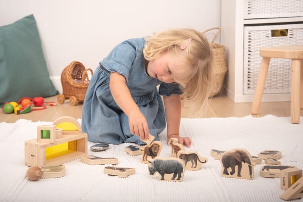 Tickit Wooden Wild Animal Blocks