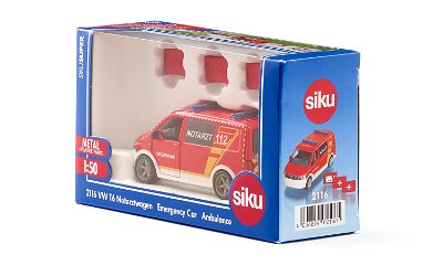 Siku VW T6 Emergency Car Ambulanssimalli Esikoottu 1:50