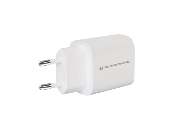 Conceptronic ALTHEA14W mobiililaitteen laturi Universaali Valkoinen AC Pikalataus Sisätila