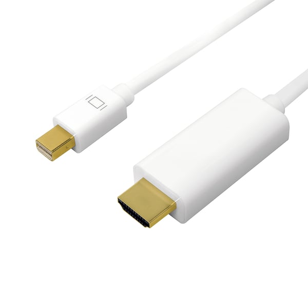 LogiLink CV0124 videokabel adapter 3 m Mini DisplayPort HDMI Type A (Standard) Hvid
